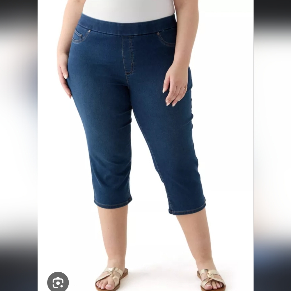 Kim Rogers Knit Cropped Capri